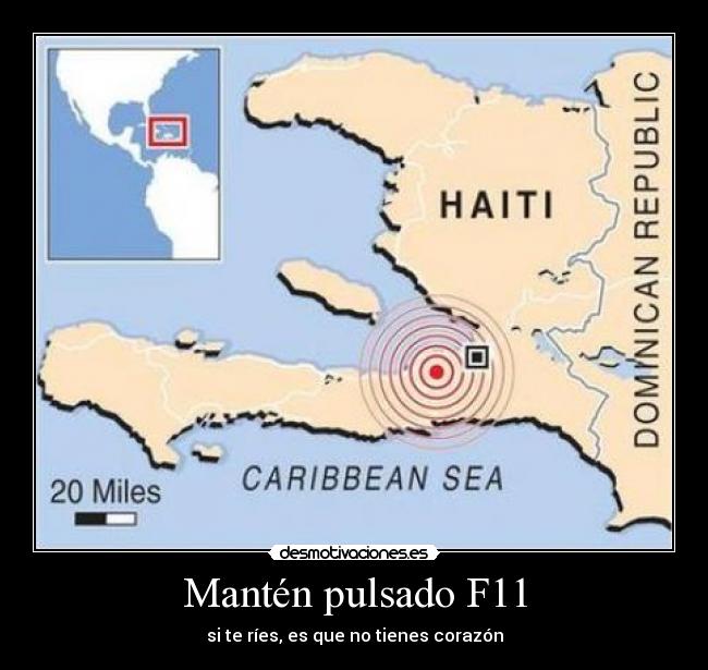 Mantén pulsado F11 - si te ríes, es que no tienes corazón