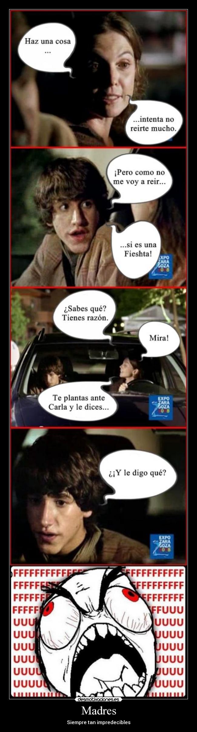carteles madres fieshta impredecibles desmotivaciones