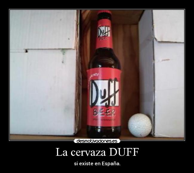 La cervaza DUFF -