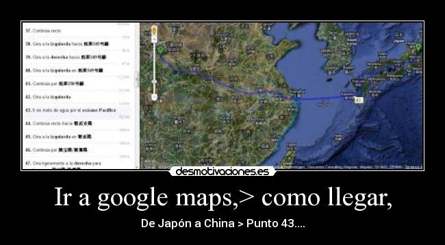 Ir a google maps,> como llegar, - 