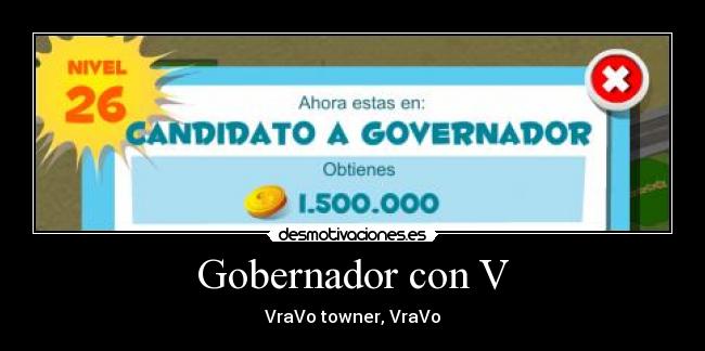 Gobernador con V -
