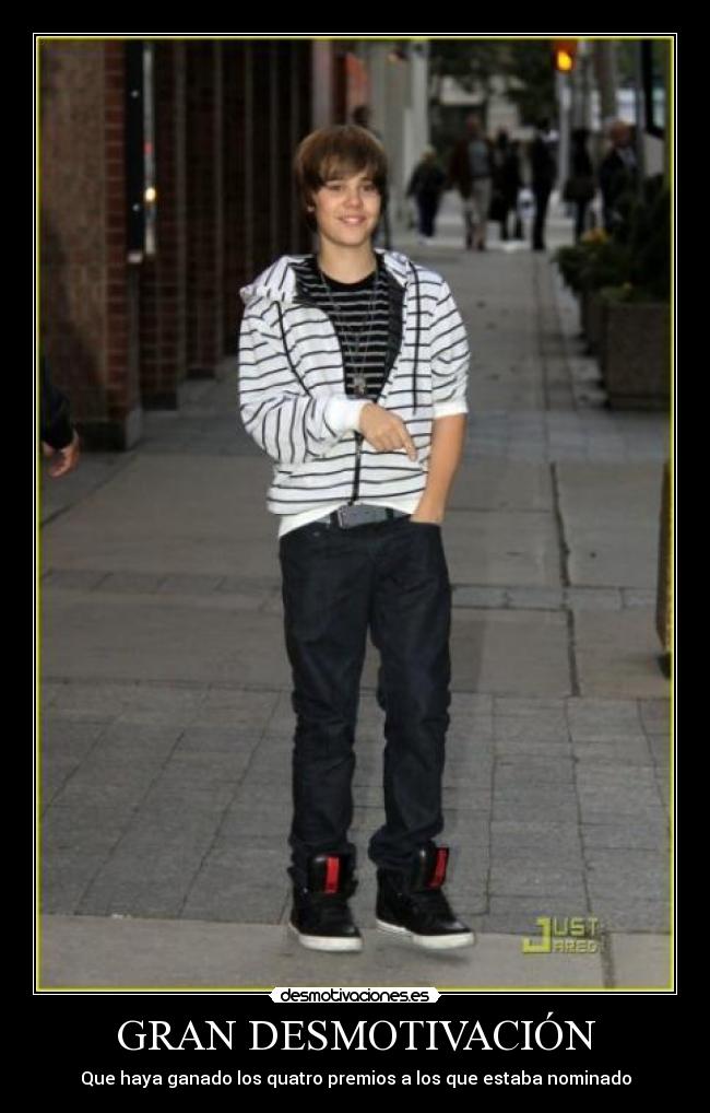 GRAN DESMOTIVACIÓN - Que haya ganado los quatro premios a los que estaba nominado