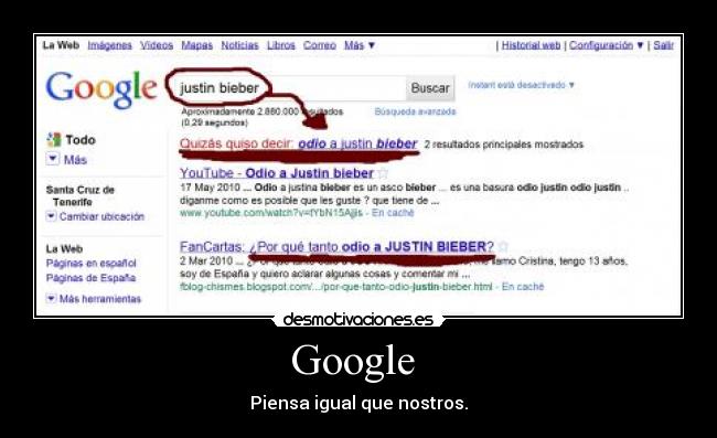 Google - Piensa igual que nostros.