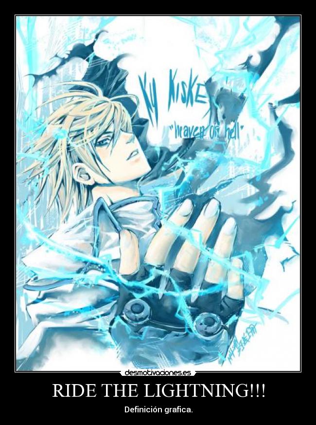 carteles ride the lightning definicion grafica kiske desmotivaciones