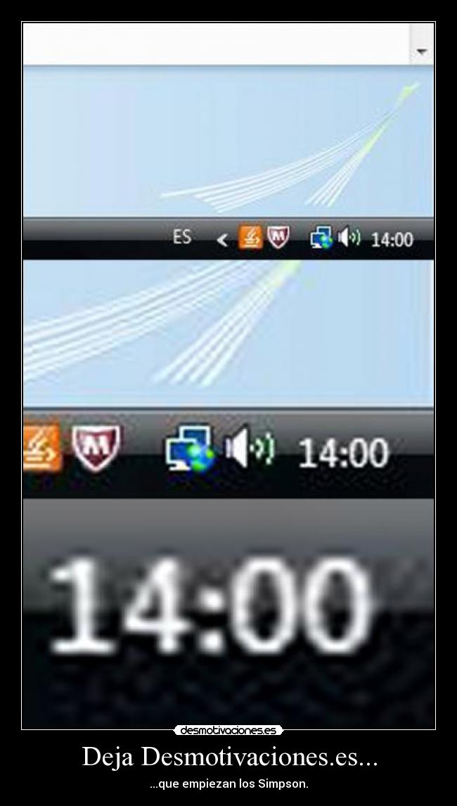 Deja Desmotivaciones.es... - ...que empiezan los Simpson.