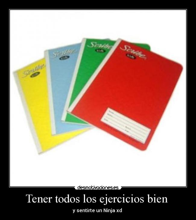 Tener todos los ejercicios bien  - 