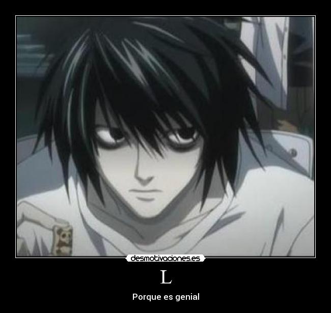 carteles lawliet death note desmotivaciones