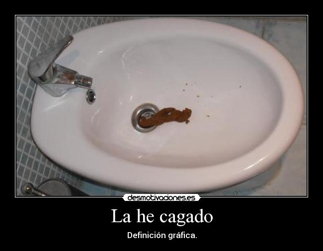 La he cagado - Definición gráfica.