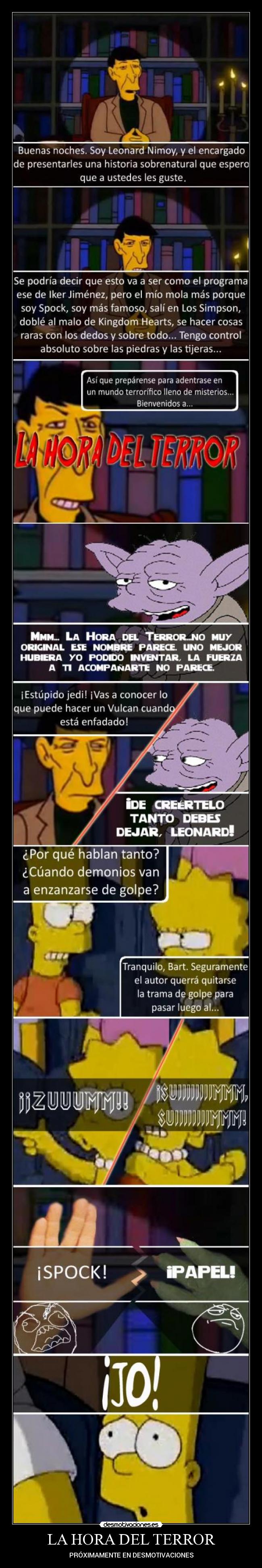 LA HORA DEL TERROR - PRÓXIMAMENTE EN DESMOTIVACIONES