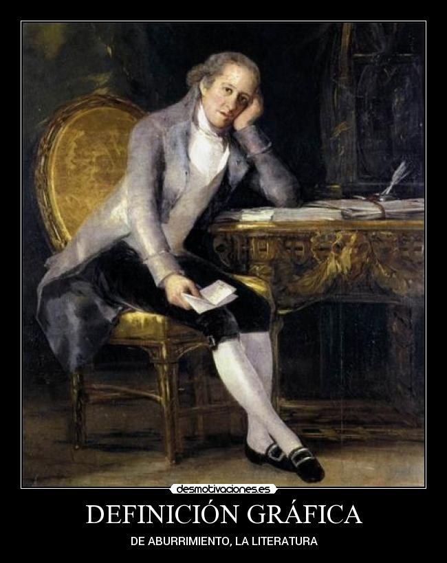 DEFINICIÓN GRÁFICA - DE ABURRIMIENTO, LA LITERATURA