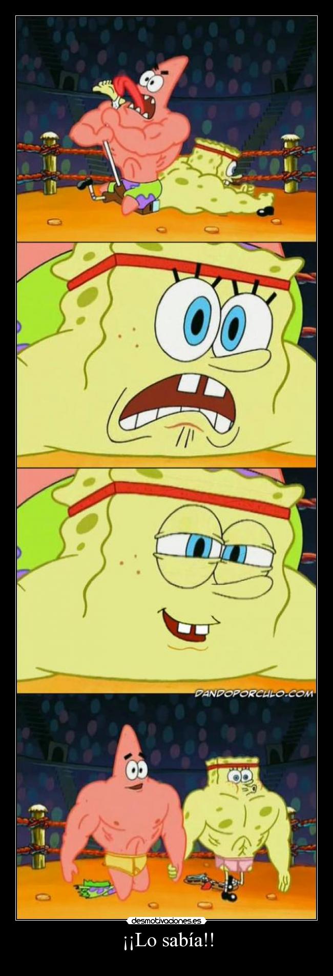 carteles bob esponja desmotivaciones