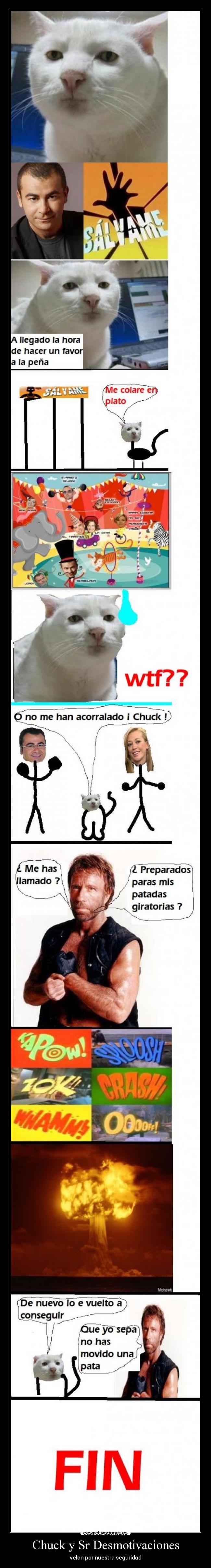 Chuck y Sr Desmotivaciones - velan por nuestra seguridad