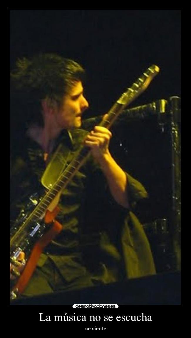La música no se escucha -