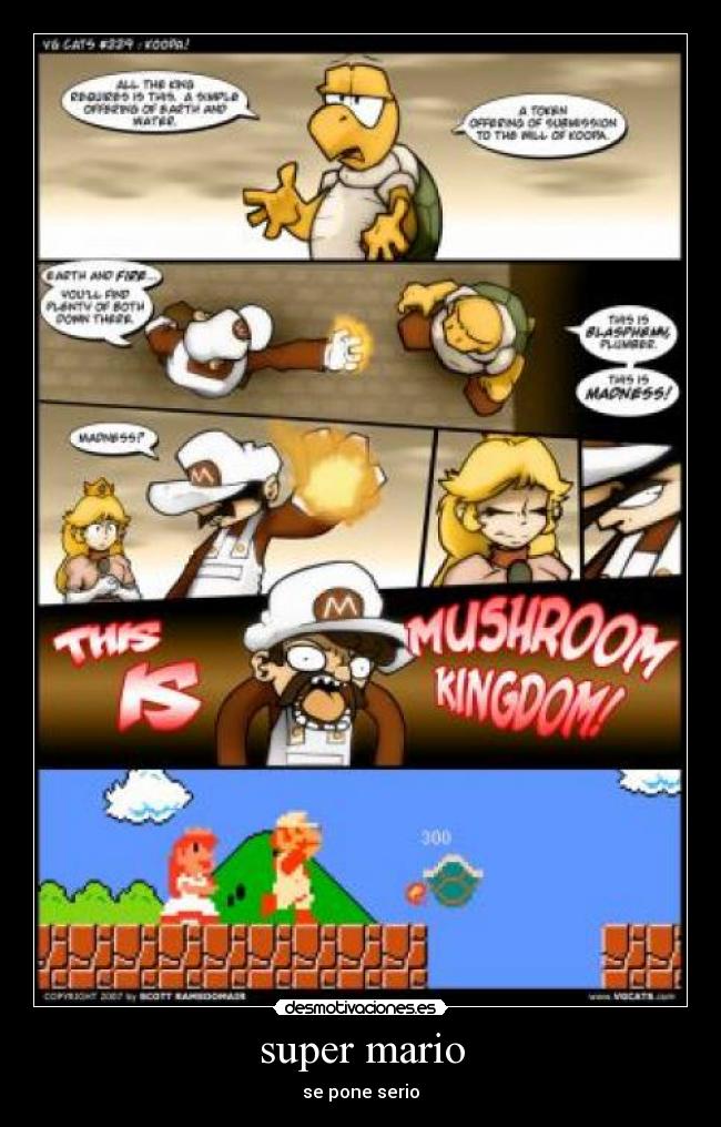 super mario - se pone serio