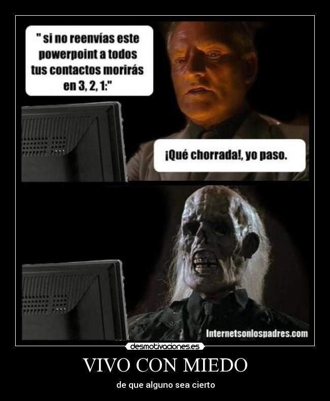 VIVO CON MIEDO -