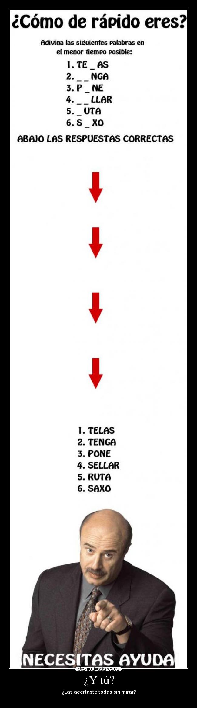 carteles ayuda test desmotivaciones