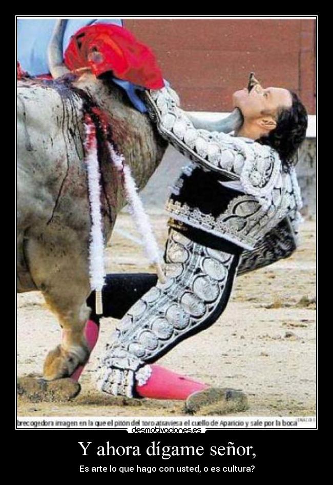 Y ahora dígame señor, -