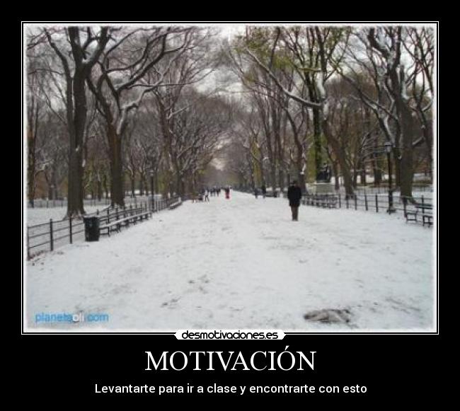 carteles nieve desmotivaciones