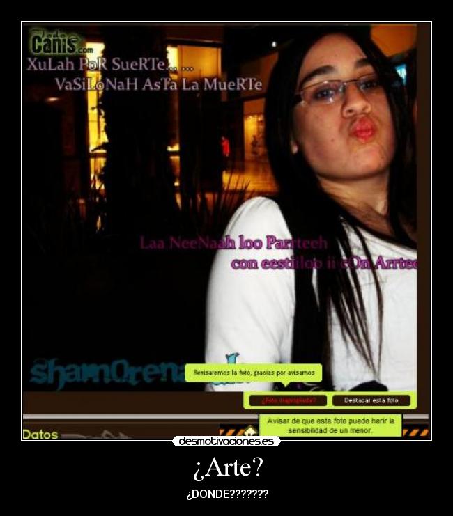 carteles arte choni cani caramono desmotivaciones