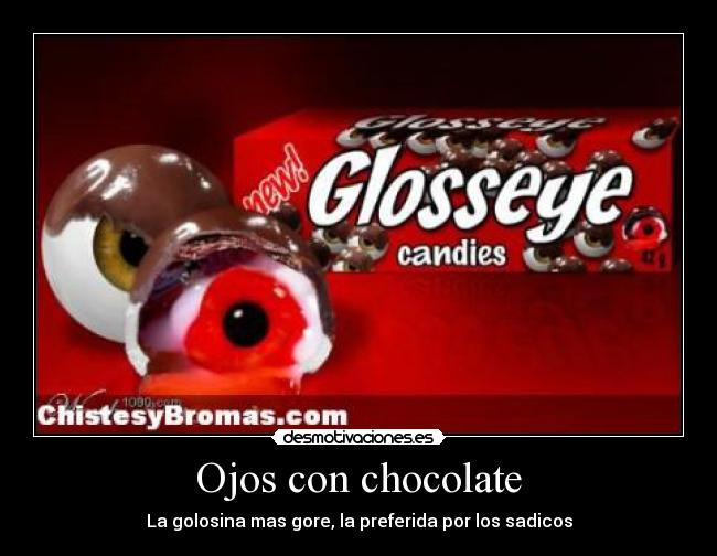 Ojos con chocolate -