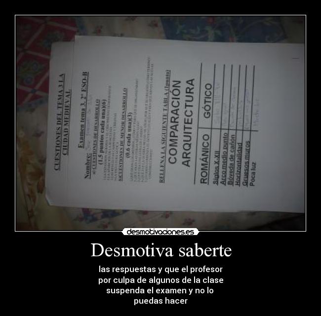 Desmotiva saberte -