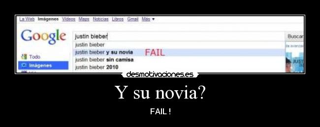 Y su novia? - FAIL !