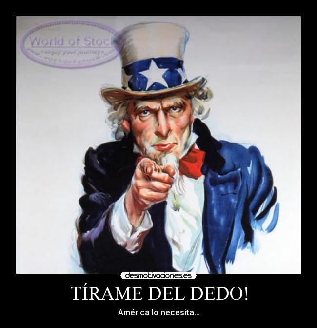TÍRAME DEL DEDO! - América lo necesita...