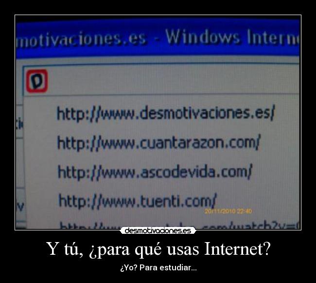 Y tú, ¿para qué usas Internet? -
