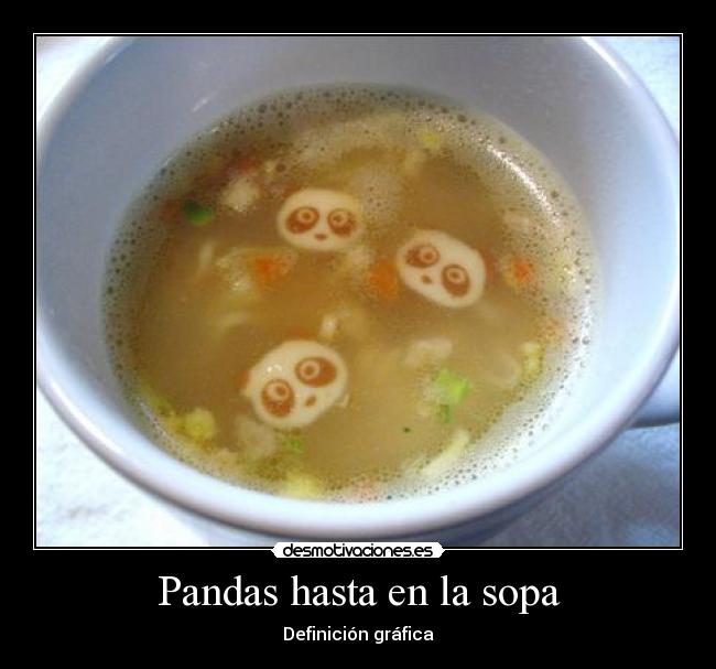 carteles pandas sopa definicion grafica desmotivaciones