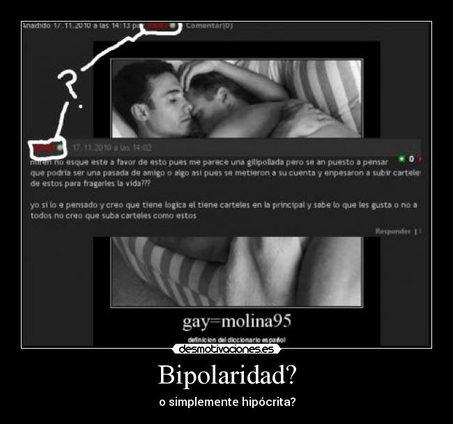 Bipolaridad? - o simplemente hipócrita?