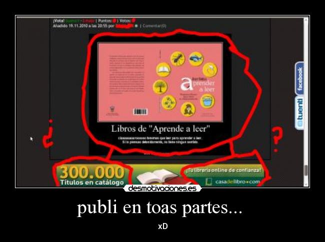 publi en toas partes... -