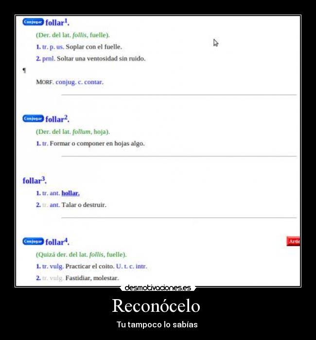 Reconócelo - Tu tampoco lo sabías