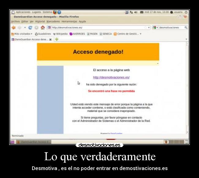 Lo que verdaderamente -