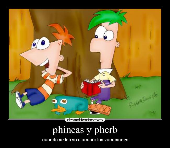 phineas y pherb - cuando se les va a acabar las vacaciones