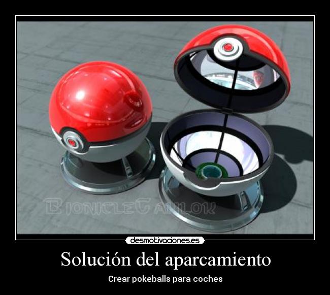 Solución del aparcamiento - Crear pokeballs para coches