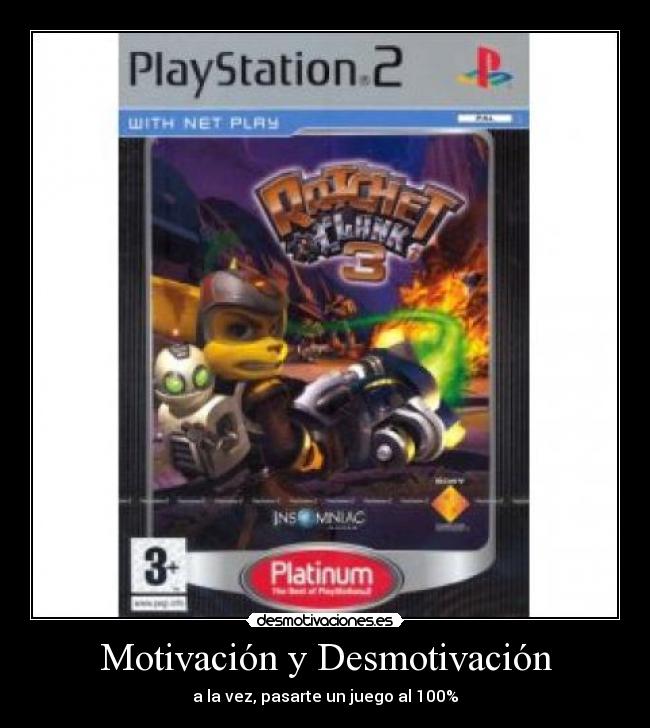Motivación y Desmotivación - a la vez, pasarte un juego al 100%