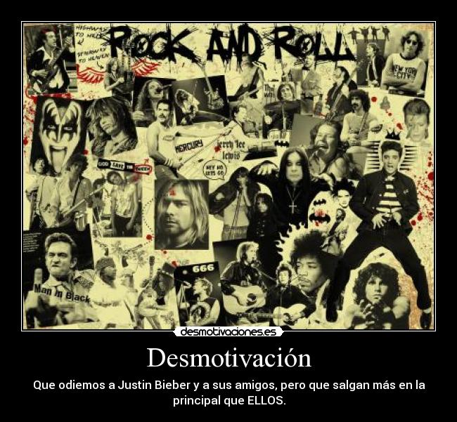 carteles rock and roll desmotivaciones