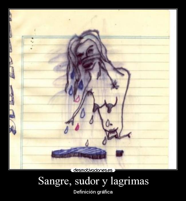 Sangre, sudor y lagrimas -