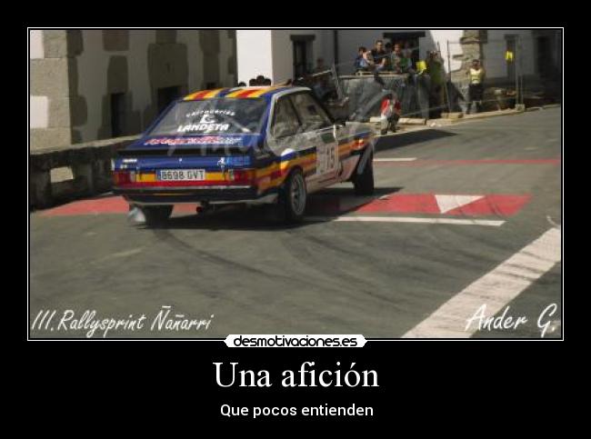 carteles rally racing escort mkii inaki alberdi desmotivaciones