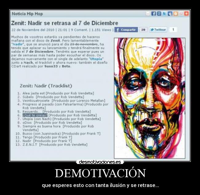 DEMOTIVACIÓN - que esperes esto con tanta ilusión y se retrase...