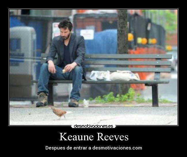 Keaune Reeves - Despues de entrar a desmotivaciones.com