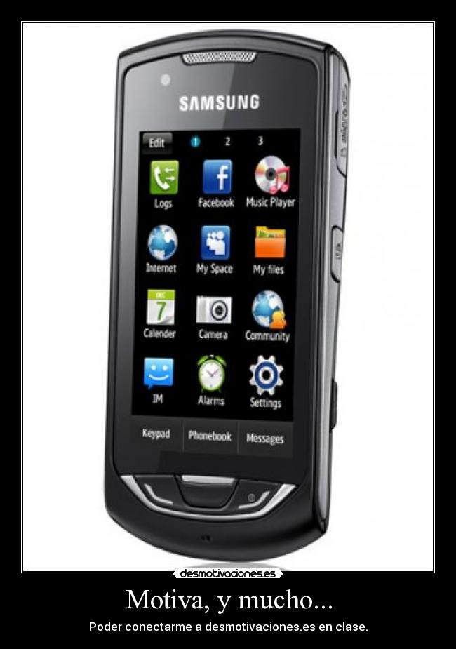 Motiva, y mucho... - Poder conectarme a desmotivaciones.es en clase.