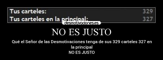 NO ES JUSTO - 