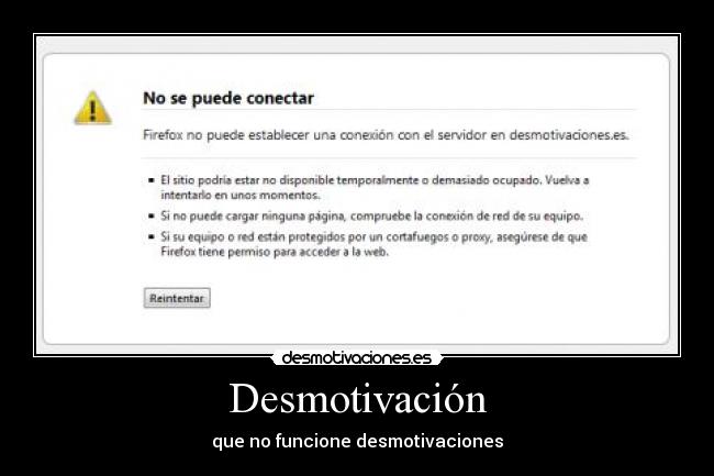 Desmotivación - que no funcione desmotivaciones