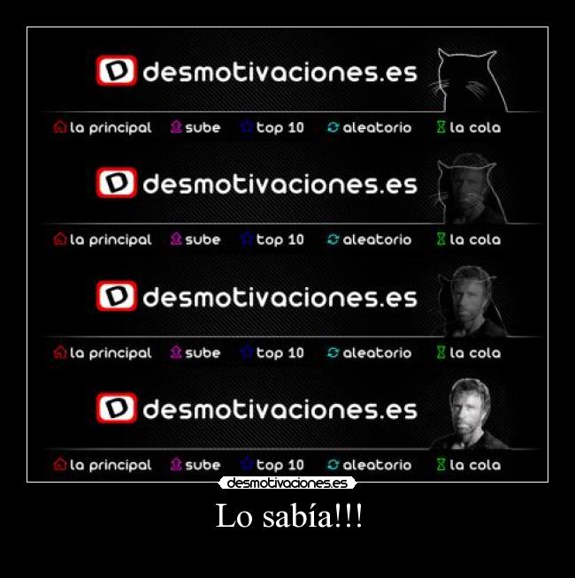 Lo sabía!!! -