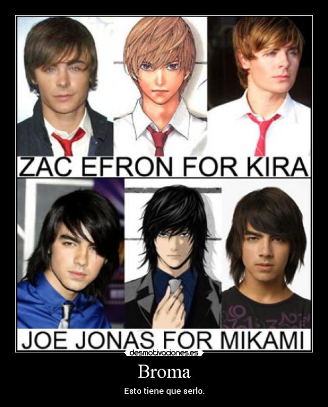 carteles anime otaku death note disney zac efron jonas brothers desmotivaciones