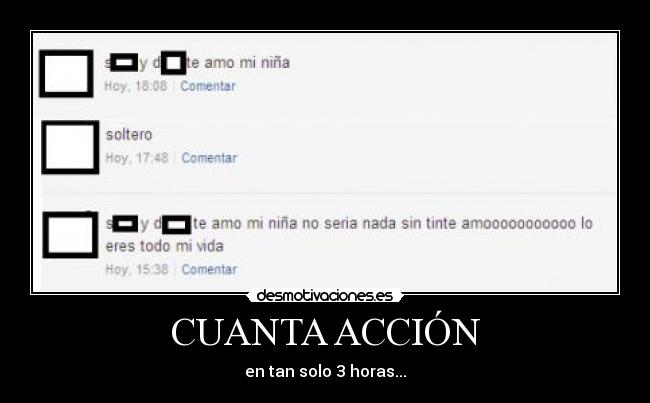 CUANTA ACCIÓN - en tan solo 3 horas...