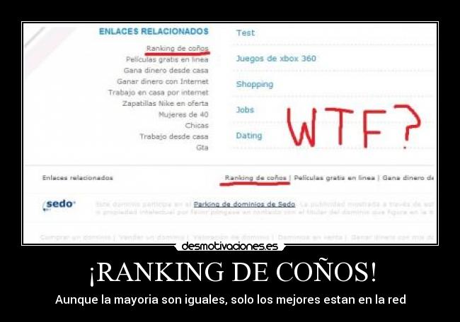 ¡RANKING DE COÑOS! - 