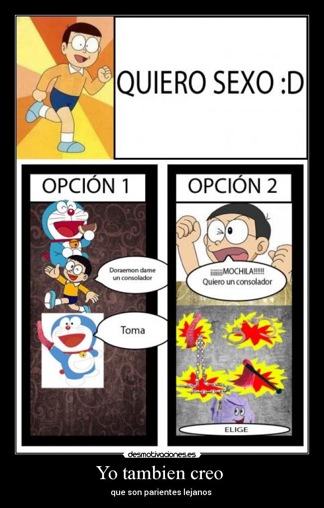 carteles doraemon nobita mochila dora sex desmotivaciones