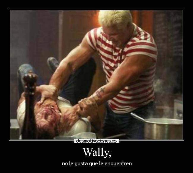 Wally, - no le gusta que le encuentren